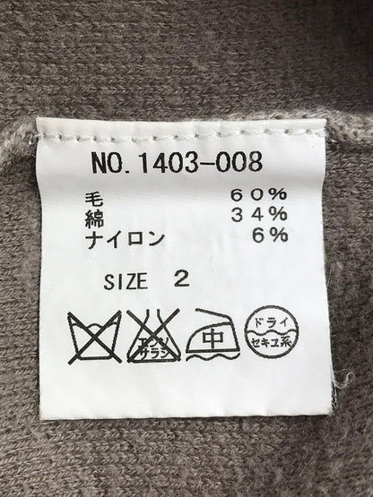 【現状渡し品】【メンズ】 crepuscule クレプスキュール TURTLENECK WOOL KNIT SWEATHER 1403-008 タートルネック ウール ニット セーター 140-251230-na-07-tag サイズ：2 カラー：ベージュ 万代Net店