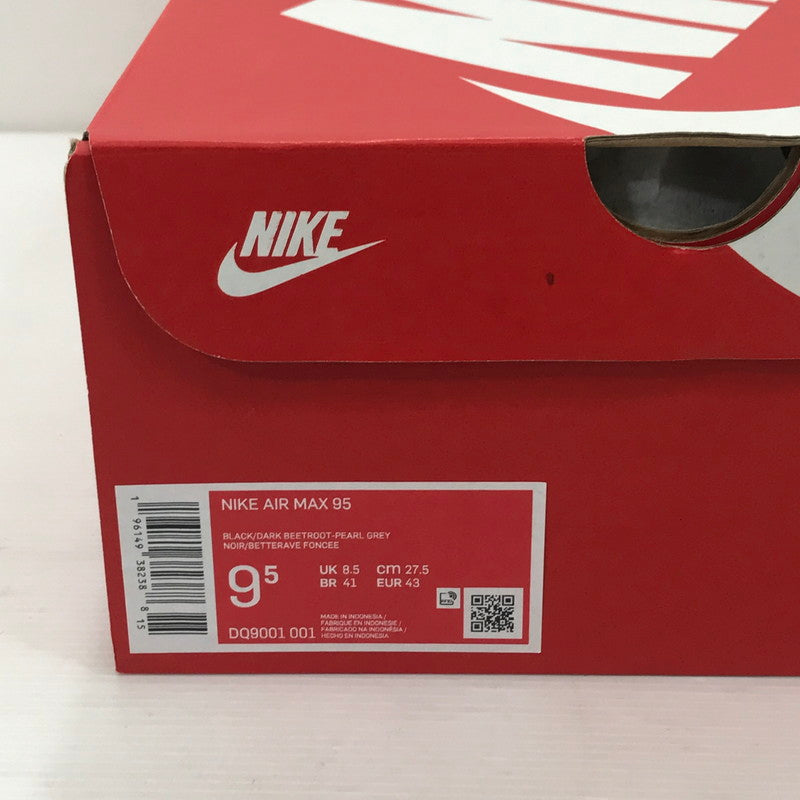 【中古品】【メンズ】 NIKE ナイキ AIR MAX 95 PEARL GREY DARK BEETROOT DQ9001-001 エアマックス95 スニーカー 靴 160-251207-rt-05-tag サイズ：27.5cm US 9.5 カラー：BLACK/DARK BEETROOT 万代Net店