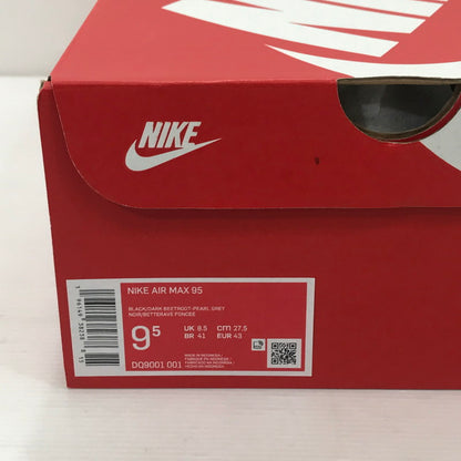【中古品】【メンズ】 NIKE ナイキ AIR MAX 95 PEARL GREY DARK BEETROOT DQ9001-001 エアマックス95 スニーカー 靴 160-251207-rt-05-tag サイズ：27.5cm US 9.5 カラー：BLACK/DARK BEETROOT 万代Net店