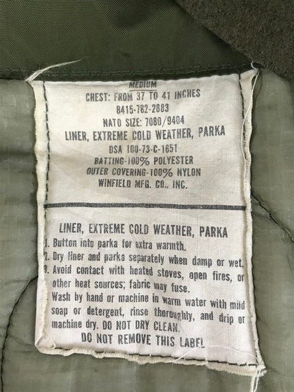 【ジャンク品】【メンズ】 U.S.ARMY アメリカ軍 70's M-65 FIELD PARKA 8415-782-3218 フィールド パーカー 72年会計 アウター 146-251208-rt-03-tag サイズ：M カラー：カーキ 万代Net店