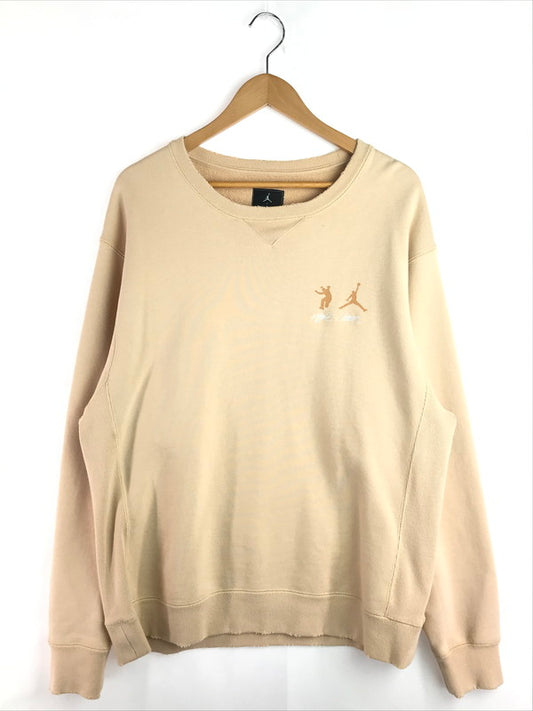 【中古品】【メンズ】 NIKE ナイキ ×UNION ユニオン FUTURE IS NOU CREW フューチャー イズ ナウ クルー スウェット トレーナー トップス 142-251204-rt-14-tag サイズ：L カラー：ベージュ系 万代Net店