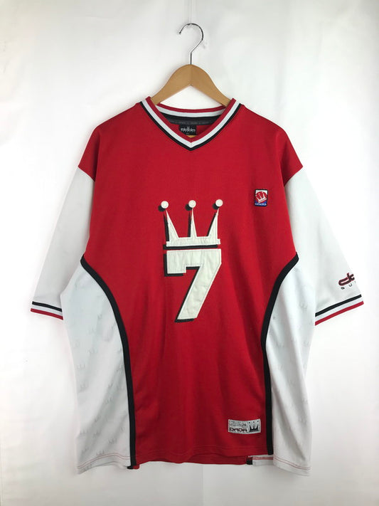 【中古品】【メンズ】 DADA SUPREME ダダ シュプリーム GAME SHIRT ゲームシャツ トップス 146-251204-rt-12-tag サイズ：2XL カラー：レッド 万代Net店