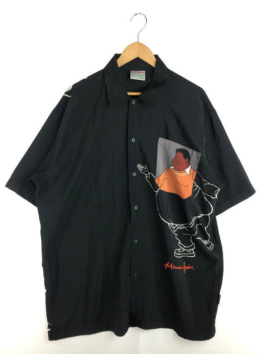 【現状渡し品】【メンズ】 PLATINUM FUBU プラチナム フブ FAT ALBERT S/S SHIRT ファット アルバート ショートスリーブ シャツ 146-251204-rt-11-tag サイズ：XXL カラー：ブラック 万代Net店