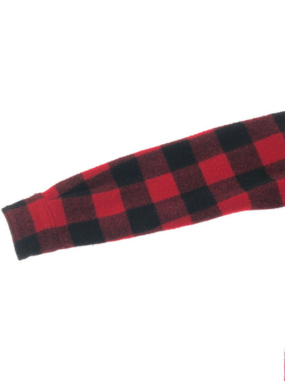 【中古品】【メンズ】 H.R.MARKET × WOOLRICH ウールリッチ ELBOW-PATCH CPO WOOL QUILTED JACKET エルボーパッチ CPO ウール キルティング ジャケット 145-260822-rt-30-tagh サイズ：1 カラー：ブラック/レッド 万代Net店