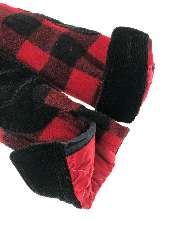 【中古品】【メンズ】 H.R.MARKET × WOOLRICH ウールリッチ ELBOW-PATCH CPO WOOL QUILTED JACKET エルボーパッチ CPO ウール キルティング ジャケット 145-260822-rt-30-tagh サイズ：1 カラー：ブラック/レッド 万代Net店