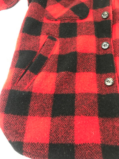 【中古品】【メンズ】 H.R.MARKET × WOOLRICH ウールリッチ ELBOW-PATCH CPO WOOL QUILTED JACKET エルボーパッチ CPO ウール キルティング ジャケット 145-260822-rt-30-tagh サイズ：1 カラー：ブラック/レッド 万代Net店