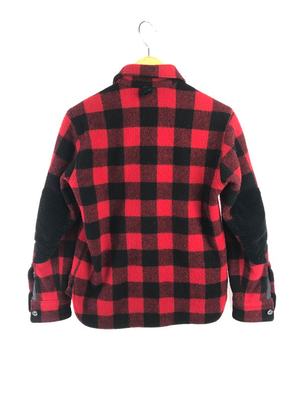 【中古品】【メンズ】 H.R.MARKET × WOOLRICH ウールリッチ ELBOW-PATCH CPO WOOL QUILTED JACKET エルボーパッチ CPO ウール キルティング ジャケット 145-260822-rt-30-tagh サイズ：1 カラー：ブラック/レッド 万代Net店