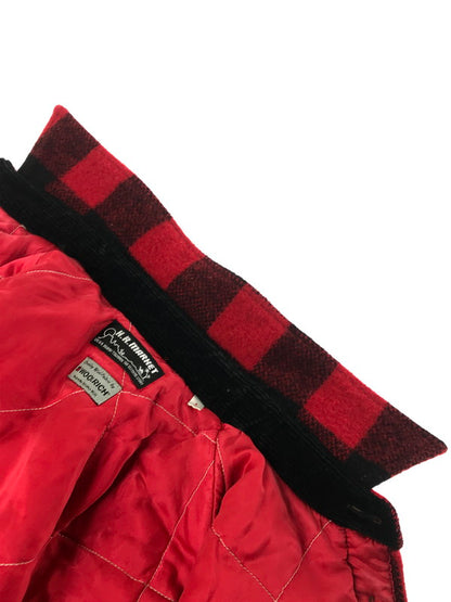 【中古品】【メンズ】 H.R.MARKET × WOOLRICH ウールリッチ ELBOW-PATCH CPO WOOL QUILTED JACKET エルボーパッチ CPO ウール キルティング ジャケット 145-260822-rt-30-tagh サイズ：1 カラー：ブラック/レッド 万代Net店