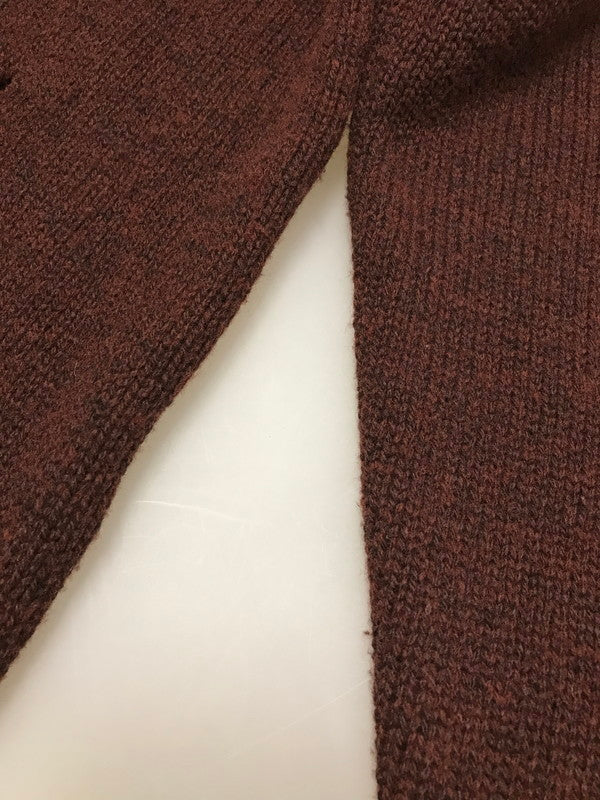 【中古品】【メンズ】 NONSAPIENS V NECK DAMAGE KNIT BROWN ノンサピエンス Vネック ダメージニット トップス 140-251213-rt-14-tag サイズ：2 カラー：ブラウン 万代Net店