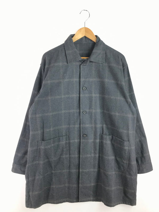 【中古品】【メンズ】 COLINA コリーナ DARK MELANGE CHECK ATELIER SHIRTS 233SH27 ダーク メランジ チェック アトリエシャツ 長袖シャツ 140-251207-na-03-tag サイズ：M カラー：チャコール 万代Net店