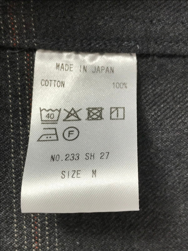 【中古品】【メンズ】 COLINA コリーナ DARK MELANGE CHECK ATELIER SHIRTS 233SH27 ダーク メランジ チェック アトリエシャツ 長袖シャツ 140-251207-na-03-tag サイズ：M カラー：チャコール 万代Net店