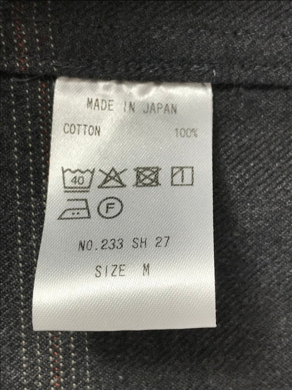 【中古品】【メンズ】 COLINA コリーナ DARK MELANGE CHECK ATELIER SHIRTS 233SH27 ダーク メランジ チェック アトリエシャツ 長袖シャツ 140-251207-na-03-tag サイズ：M カラー：チャコール 万代Net店