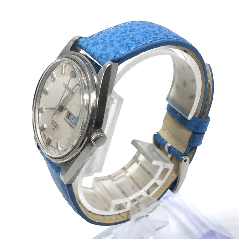 【現状渡し品】【メンズ】 SEIKO セイコー 23石 LORD MATIC 5606-7040 ロードマチック デイデイト 腕時計 197-251209-na-05-tag カラー：ブルー/シルバー 万代Net店