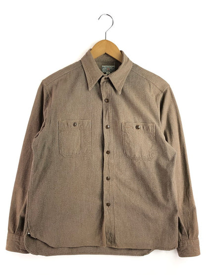 【中古品】【メンズ】 Buzz Rickson's バズリクソンズ COTTON COVERT WORK SHIRT BROWN BR26082 コットン カバート ワークシャツ 長袖シャツ トップス 145-251208-rt-14-tag サイズ：15-15 1/2 カラー：ブラウン 万代Net店