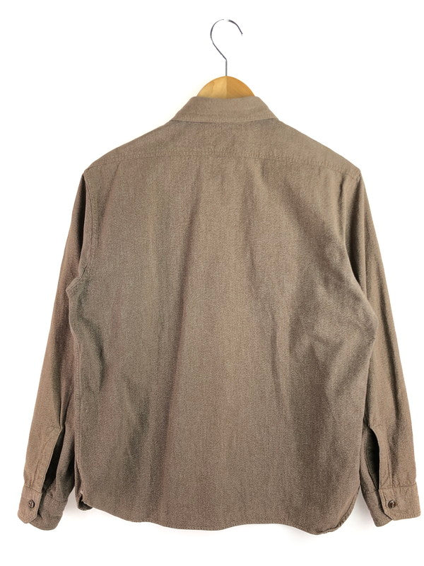 【中古品】【メンズ】 Buzz Rickson's バズリクソンズ COTTON COVERT WORK SHIRT BROWN BR26082 コットン カバート ワークシャツ 長袖シャツ トップス 145-251208-rt-14-tag サイズ：15-15 1/2 カラー：ブラウン 万代Net店