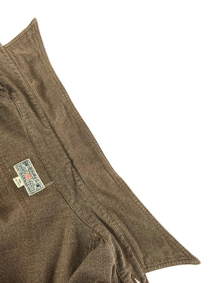 【中古品】【メンズ】 Buzz Rickson's バズリクソンズ COTTON COVERT WORK SHIRT BROWN BR26082 コットン カバート ワークシャツ 長袖シャツ トップス 145-251208-rt-14-tag サイズ：15-15 1/2 カラー：ブラウン 万代Net店