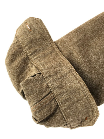 【中古品】【メンズ】 Buzz Rickson's バズリクソンズ COTTON COVERT WORK SHIRT BROWN BR26082 コットン カバート ワークシャツ 長袖シャツ トップス 145-251208-rt-14-tag サイズ：15-15 1/2 カラー：ブラウン 万代Net店