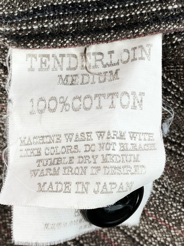 【中古品】【メンズ】 T-STRIPE CHAMBRAY SHIRT Tストライプ シャンブレー シャツ 長袖シャツ トップス 142-251208-rt-13-tag サイズ：M カラー：ブラウン系 万代Net店