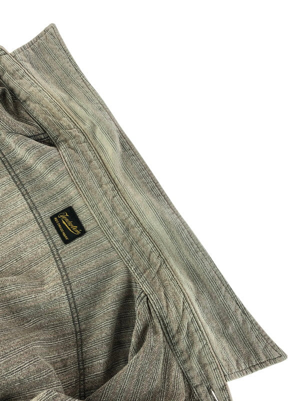 【中古品】【メンズ】 T-STRIPE CHAMBRAY SHIRT Tストライプ シャンブレー シャツ 長袖シャツ トップス 142-251208-rt-13-tag サイズ：M カラー：ブラウン系 万代Net店