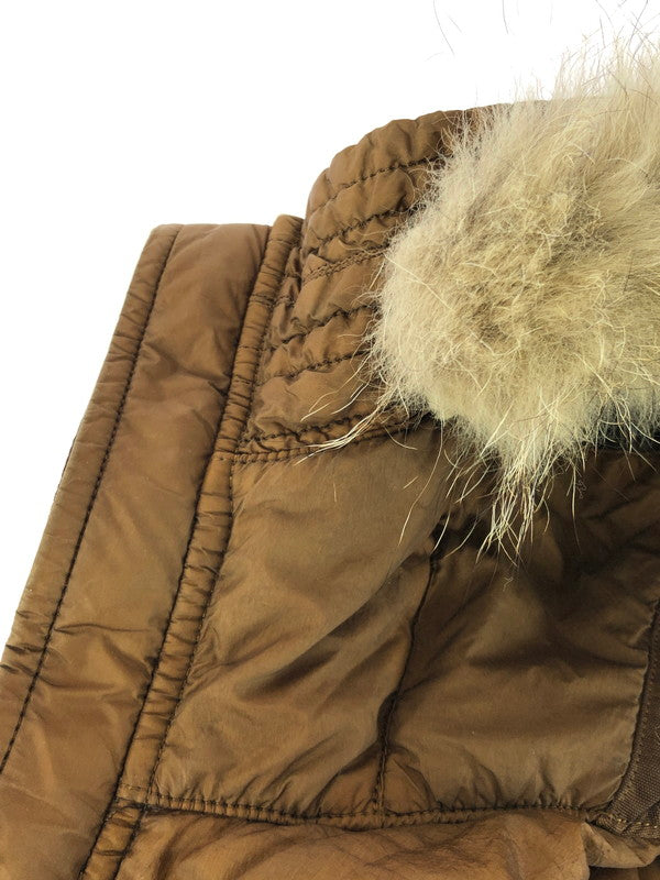 【中古品】【メンズ】 14AW FUR GARMENT DYED DOWN JACKET 611540723 ファー ガーメント ダイ ダウン ジャケット アウター 141-251208-rt-20-tag サイズ：M カラー：ブラウン 万代Net店