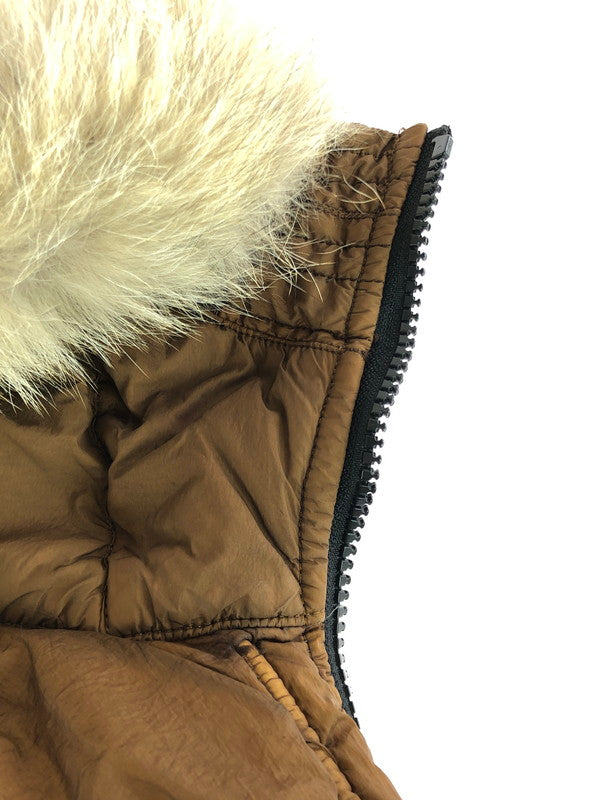 【中古品】【メンズ】 14AW FUR GARMENT DYED DOWN JACKET 611540723 ファー ガーメント ダイ ダウン ジャケット アウター 141-251208-rt-20-tag サイズ：M カラー：ブラウン 万代Net店