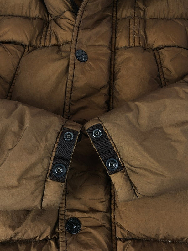 【中古品】【メンズ】 14AW FUR GARMENT DYED DOWN JACKET 611540723 ファー ガーメント ダイ ダウン ジャケット アウター 141-251208-rt-20-tag サイズ：M カラー：ブラウン 万代Net店