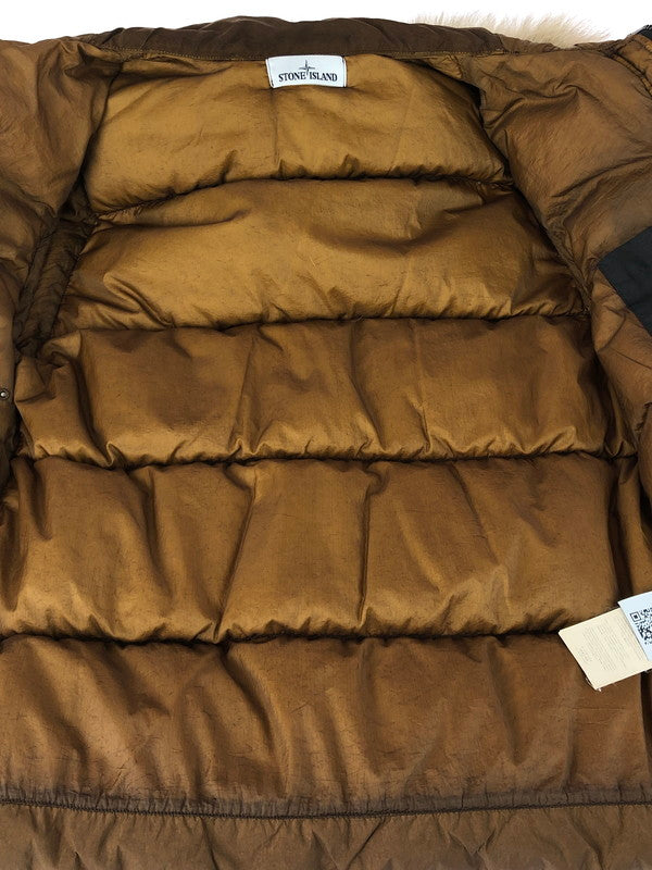 【中古品】【メンズ】 14AW FUR GARMENT DYED DOWN JACKET 611540723 ファー ガーメント ダイ ダウン ジャケット アウター 141-251208-rt-20-tag サイズ：M カラー：ブラウン 万代Net店