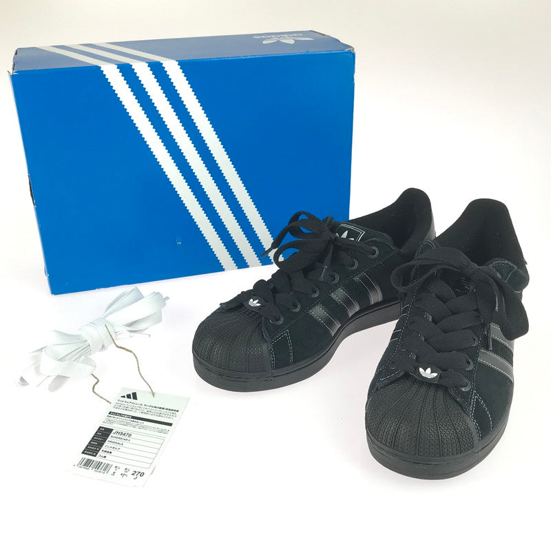 【中古品】【メンズ】 adidas アディダス SUPERSTARⅡ JH5470 スーパースター 2 スニーカー 靴 161-251211-rt-17-tag サイズ：27cm US 9 カラー：ブラック 万代Net店