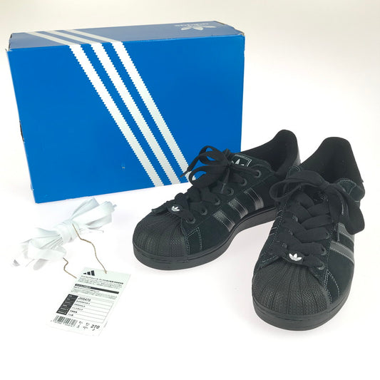 【中古品】【メンズ】 adidas アディダス SUPERSTARⅡ JH5470 スーパースター 2 スニーカー 靴 161-251211-rt-17-tag サイズ：27cm US 9 カラー：ブラック 万代Net店