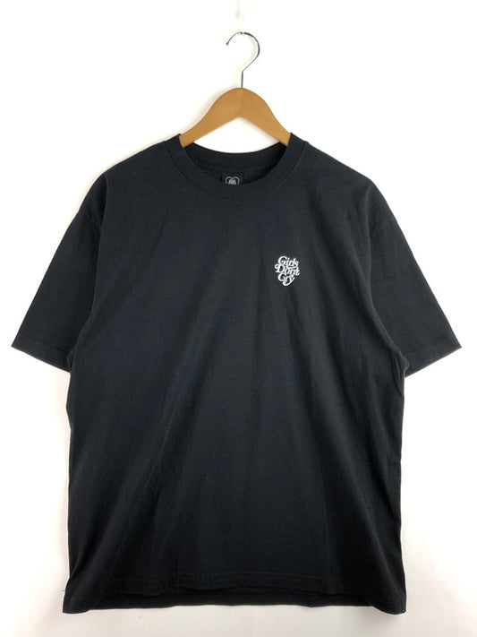 【中古品】【メンズ】 × VERDY ヴェルディ × GIRLS DON'T CRY ガールズ ドント クライ LOGO T-SHIRT ロゴ Tシャツ 142-251208-rt-11-tag サイズ：L カラー：ブラック 万代Net店
