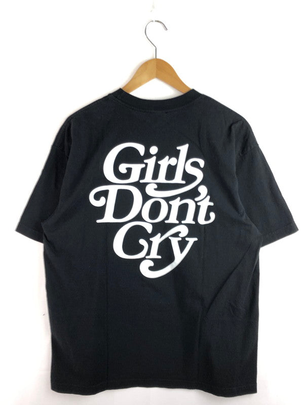 【中古品】【メンズ】 × VERDY ヴェルディ × GIRLS DON'T CRY ガールズ ドント クライ LOGO T-SHIRT ロゴ Tシャツ 142-251208-rt-11-tag サイズ：L カラー：ブラック 万代Net店