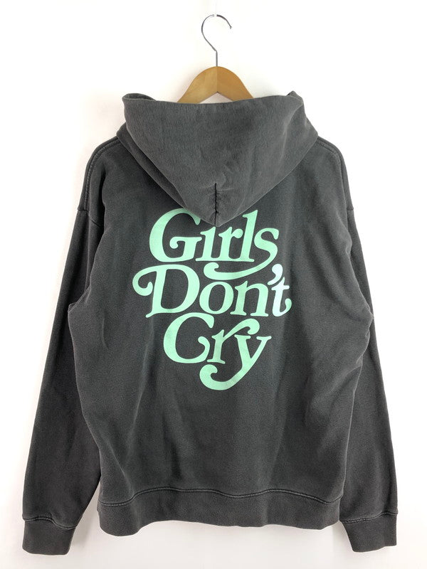 【中古品】【メンズ】 GIRLS DONT CRY ガールズ ドント クライ × VERDY ヴェルディ コラボ COMPLEXCON LIMITED LOGO HOODY ロゴ フーディー 142-251208-rt-16-tag サイズ：L カラー：グレー 万代Net店