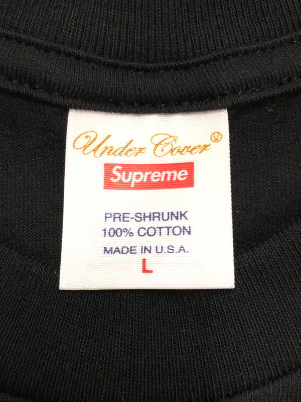 【中古美品】【メンズ】 Supreme シュプリーム × UNDERCOVER アンダーカバー コラボ FACE TEE フェイス Tシャツ 半袖 トップス 149-251212-yy-18-tag サイズ：L カラー：ブラック 万代Net店