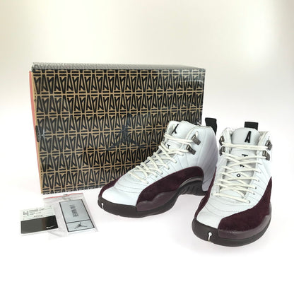 【中古品】【メンズ】 NIKE ナイキ × A MA MANIERE アママニエール WOMEN'S AIR JORDAN 12 WHITE AND BURGUNDY CRUSH ウィメンズ エアジョーダン12 160-251217-rt-14-tag サイズ：27cm US10 カラー：WHITE/BLACK-BURGUNDY CRUSH 万代Net店