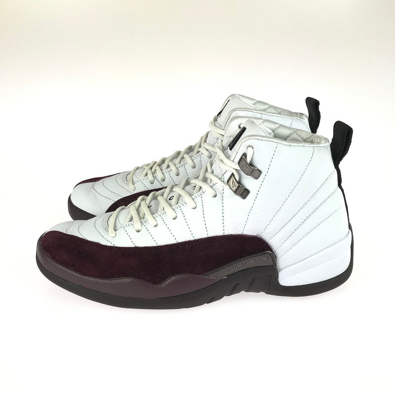 【中古品】【メンズ】 NIKE ナイキ × A MA MANIERE アママニエール WOMEN'S AIR JORDAN 12 WHITE AND BURGUNDY CRUSH ウィメンズ エアジョーダン12 160-251217-rt-14-tag サイズ：27cm US10 カラー：WHITE/BLACK-BURGUNDY CRUSH 万代Net店