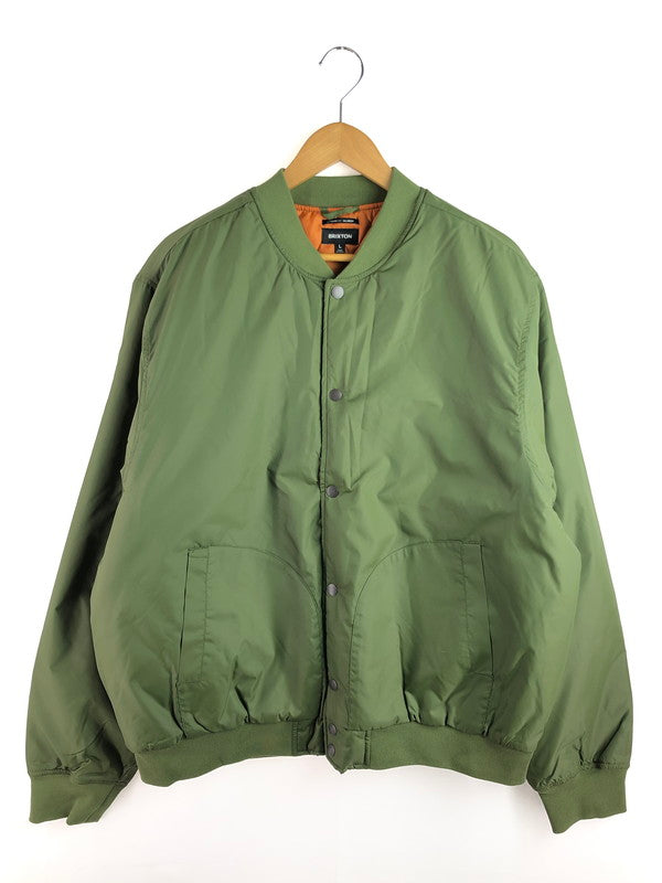 【中古美品】【メンズ】 BRIXTON ブリクストン DILLINGER FLIGHT BOMBER JACKET 03439 ディリンジャー フライト ボンバー ジャケット アウター 142-251210-na-03-tag サイズ：L カラー：CYPRESS GREEN 万代Net店