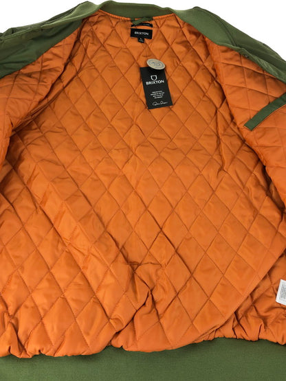 【中古美品】【メンズ】 BRIXTON ブリクストン DILLINGER FLIGHT BOMBER JACKET 03439 ディリンジャー フライト ボンバー ジャケット アウター 142-251210-na-03-tag サイズ：L カラー：CYPRESS GREEN 万代Net店