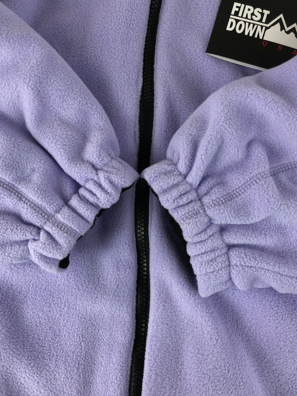 【中古美品】【メンズ】 FIRST DOWN ファーストダウン REVERSIBLE BACK FLEECE JACKET F742014 リバーシブル バック フリース ジャケット アウター 144-251210-na-11-tag サイズ：L カラー：ブラック/ライトパープル 万代Net店