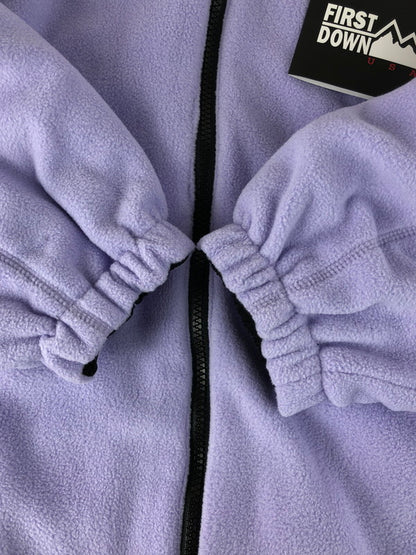 【中古美品】【メンズ】 FIRST DOWN ファーストダウン REVERSIBLE BACK FLEECE JACKET F742014 リバーシブル バック フリース ジャケット アウター 144-251210-na-11-tag サイズ：L カラー：ブラック/ライトパープル 万代Net店