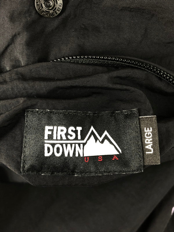 【中古美品】【メンズ】 FIRST DOWN ファーストダウン REVERSIBLE BACK FLEECE JACKET F742014 リバーシブル バック フリース ジャケット アウター 144-251210-na-11-tag サイズ：L カラー：ブラック/ライトパープル 万代Net店