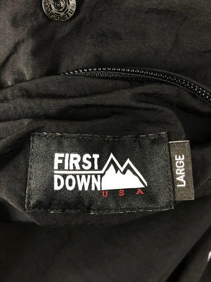 【中古美品】【メンズ】 FIRST DOWN ファーストダウン REVERSIBLE BACK FLEECE JACKET F742014 リバーシブル バック フリース ジャケット アウター 144-251210-na-11-tag サイズ：L カラー：ブラック/ライトパープル 万代Net店