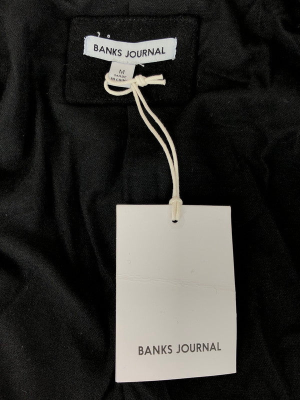 【中古美品】【メンズ】 BANKS JOURNAL バンクス ジャーナル BROOKLYN TRENCH JACKET ブルックリン トレンチコート アウター 142-251210-na-06-tag サイズ：M カラー：ブラック 万代Net店