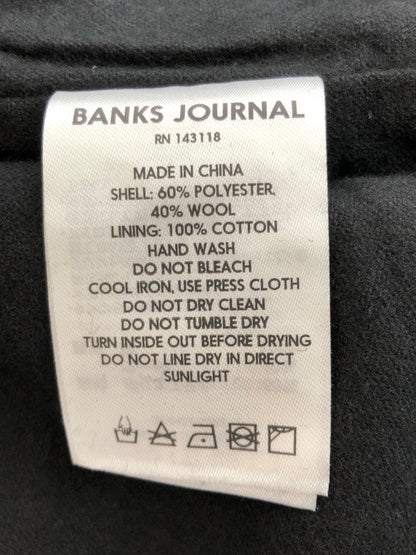 【中古美品】【メンズ】 BANKS JOURNAL バンクス ジャーナル BROOKLYN TRENCH JACKET ブルックリン トレンチコート アウター 142-251210-na-06-tag サイズ：M カラー：ブラック 万代Net店