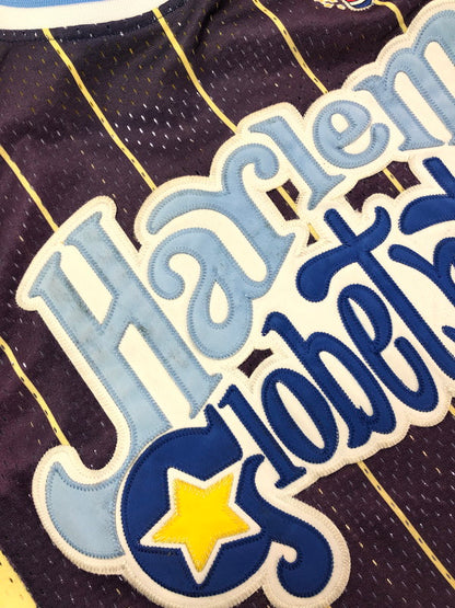 【中古品】【メンズ】 PLATINUM FUBU プラチナム フブ × HARLEM GLOBETROTTERS ハーレム グローブトロッターズ GAME SHIRT ゲームシャツ 韓国製 146-260509-na-13-tag サイズ：M カラー：パープル/イエロー 万代Net店