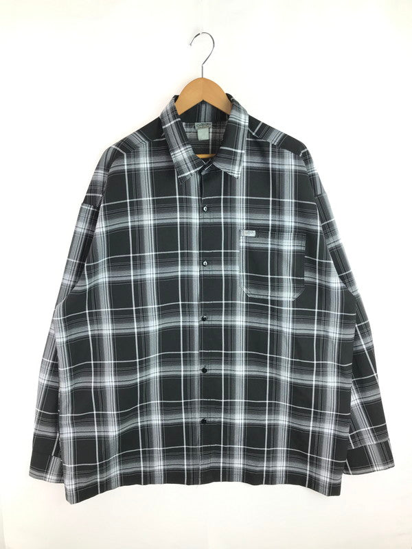 【中古品】【メンズ】 CALTOP キャるトップ L/S CHECK SHIRT BLACK ロングスリーブ チェックシャツ USA製 長袖シャツ 146-251215-rt-11-tag サイズ：3X カラー：ブラック 万代Net店