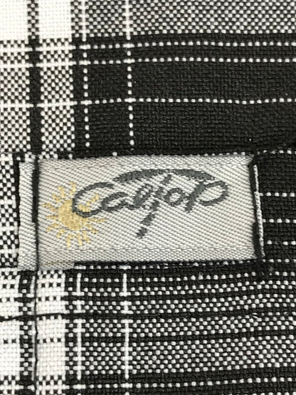 【中古品】【メンズ】 CALTOP キャるトップ L/S CHECK SHIRT BLACK ロングスリーブ チェックシャツ USA製 長袖シャツ 146-251215-rt-11-tag サイズ：3X カラー：ブラック 万代Net店