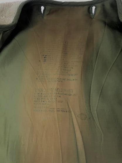 【現状渡し品】【メンズ】 US ARMY アメリカ軍 50'S M-51 WOOL PILE LINER JACKET 50年代 ウール パイル ライナー アウター 146-260925-na-22-tagh サイズ：サイズ不明 下記参照 カラー：ベージュ系 万代Net店