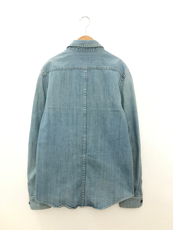 【中古品】【メンズ】 A.P.C. アーペーセー L/S DENIM WORK SHIRT ロングスリーブ デニム ワーク シャツ トップス 141-251213-rt-16-tag サイズ：M カラー：ライトブルー 万代Net店