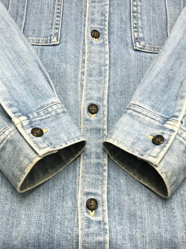 【中古品】【メンズ】 A.P.C. アーペーセー L/S DENIM WORK SHIRT ロングスリーブ デニム ワーク シャツ トップス 141-251213-rt-16-tag サイズ：M カラー：ライトブルー 万代Net店