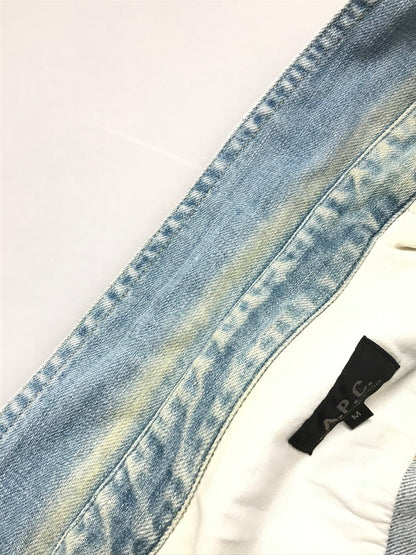 【中古品】【メンズ】 A.P.C. アーペーセー L/S DENIM WORK SHIRT ロングスリーブ デニム ワーク シャツ トップス 141-251213-rt-16-tag サイズ：M カラー：ライトブルー 万代Net店